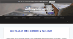 Desktop Screenshot of linfomaymieloma.com